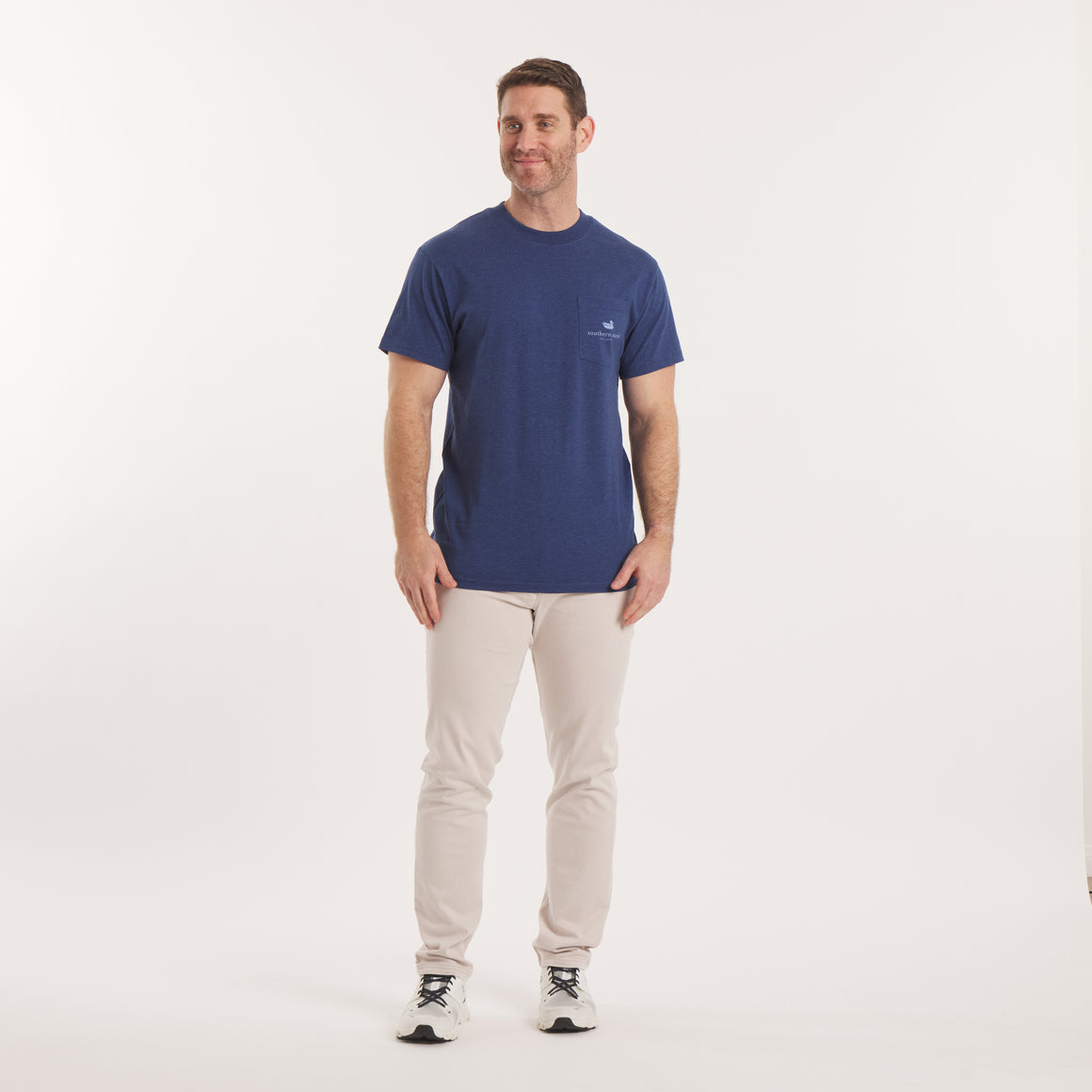 Washed Navy | Model Front Full