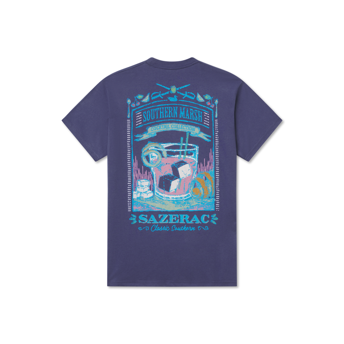 Indigo | Cocktail Collection Tee | Sazerac Cocktail | Short Sleeve