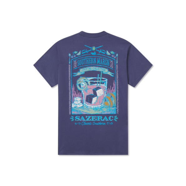 Indigo | Cocktail Collection Tee | Sazerac Cocktail | Short Sleeve