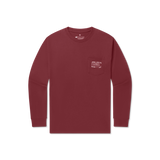 Maroon | Authentic Collegiate Tee | Long Sleeve T-Shirt | Front