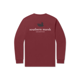 Maroon | Authentic Collegiate Tee | Long Sleeve T-Shirt 