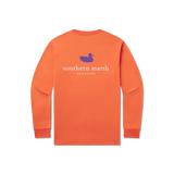Orange with Purple-White