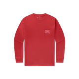 Red with Navy | Authentic Collegiate Tee | Front