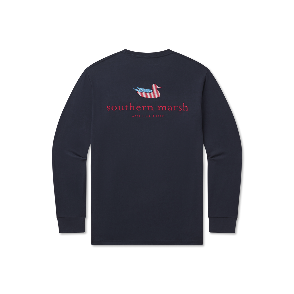 Navy | Authentic Flag Tee | Long Sleeve