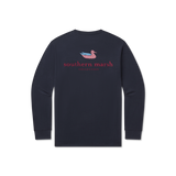 Navy | Authentic Flag Tee | Long Sleeve