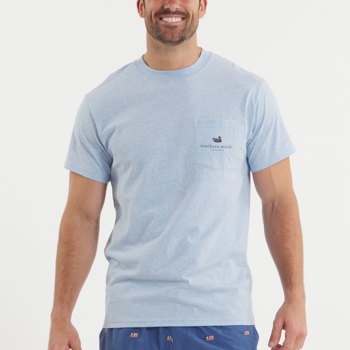 Washed Sky Blue | on model front