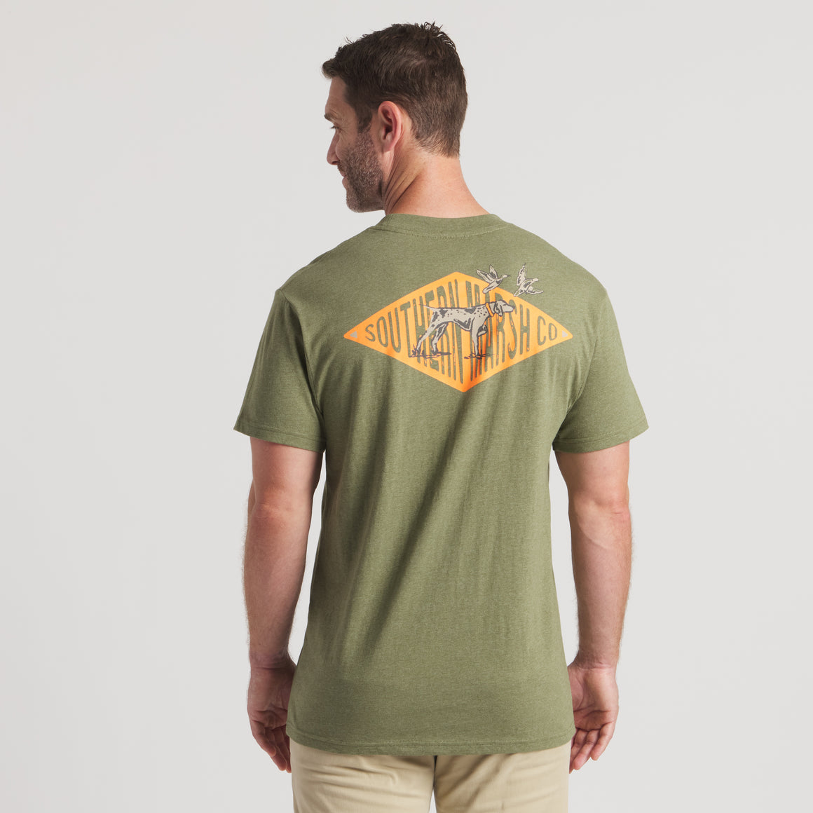 Washed Dark  Green | On Model | Back