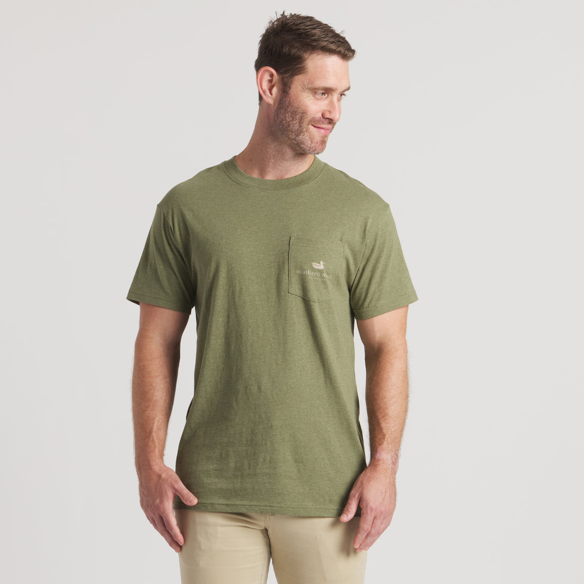 Washed Dark  Green | On Model | Front