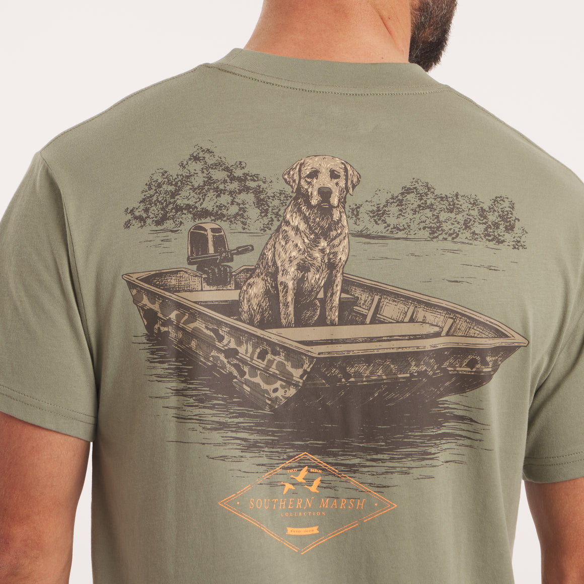 Bay Green | On Model Back Detail