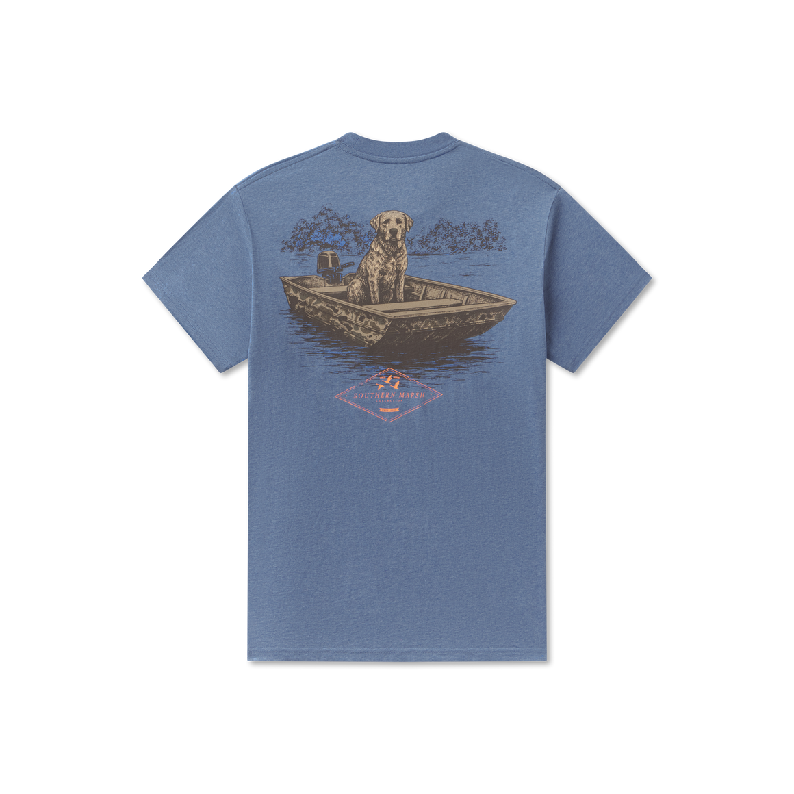 Washed  Oxford Blue| Back
