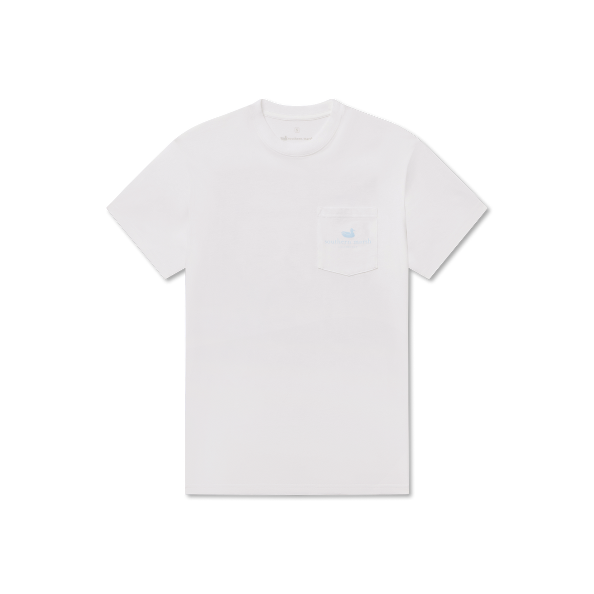 White | River Route Collection Tee | Texas & Oklahoma | Front