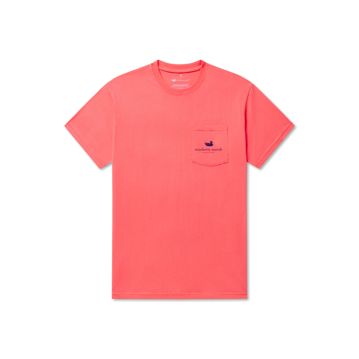 Coral | River Route Collection Tee | The South | Front
