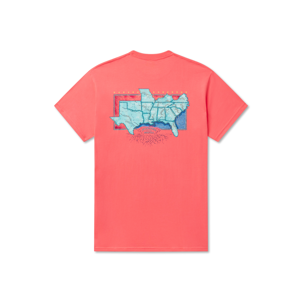 Coral | River Route Collection Tee | The South