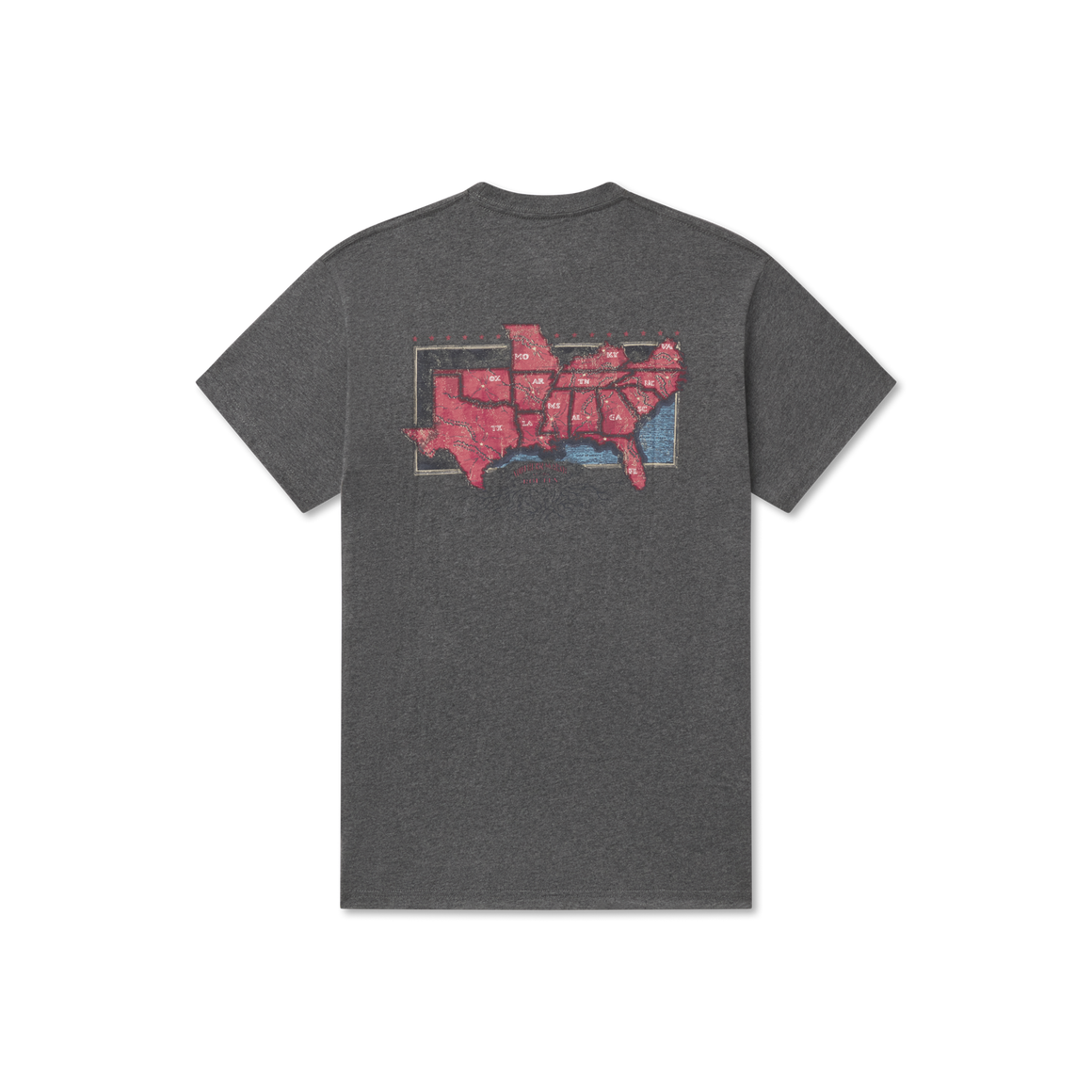 Midnight Gray | River Route Collection Tee | The South