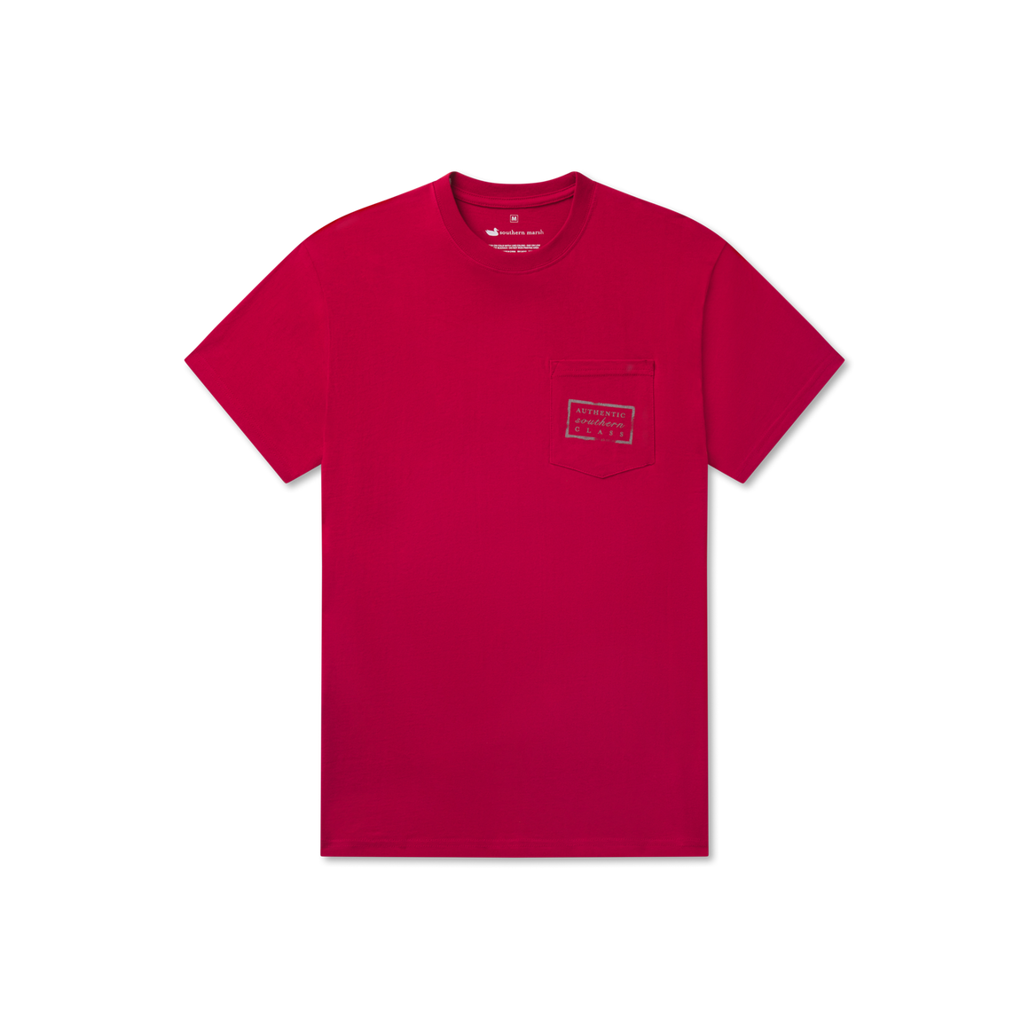 Crimson | Authentic Heritage Tee | Oklahoma | Short Sleeve T-shirt | Front