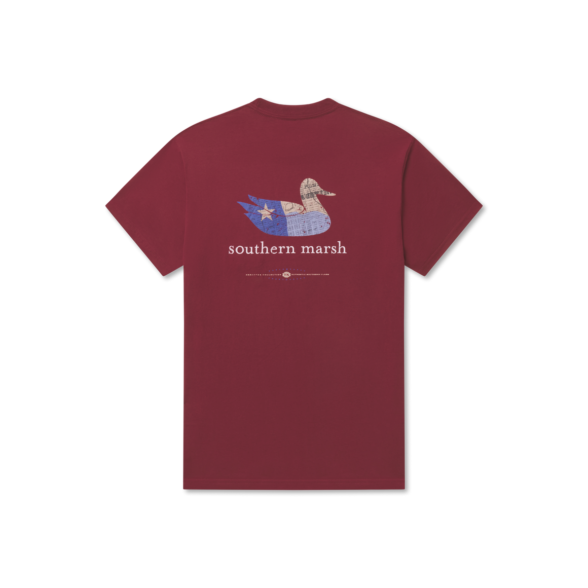 Maroon | Authentic Heritage Tee | Texas 