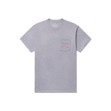Authentic Flag Tee | Light Gray | Front