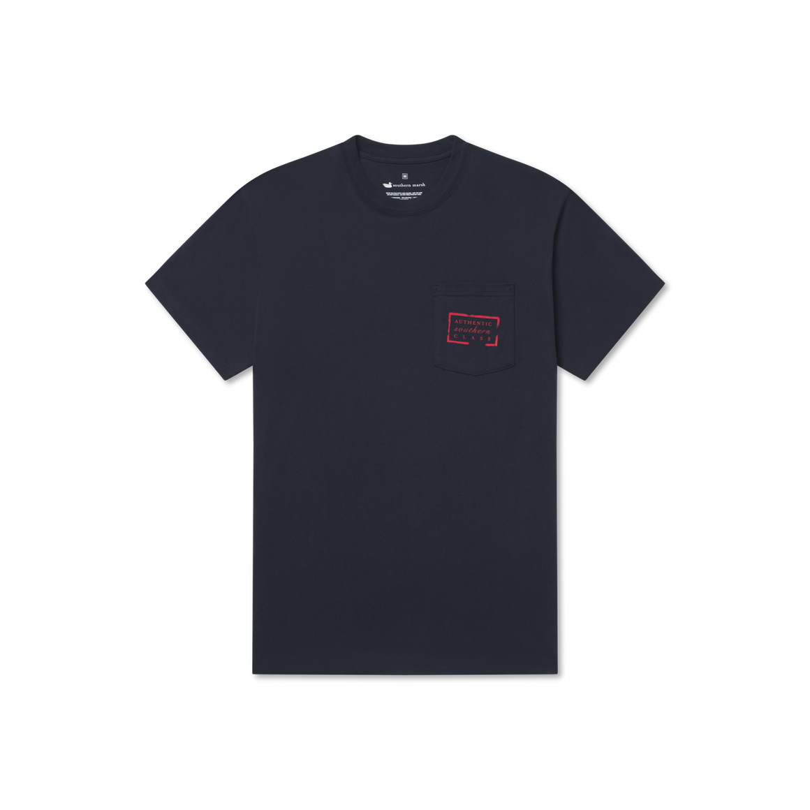 Authentic Flag Tee | Navy | Front