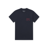 Authentic Flag Tee | Navy | Front