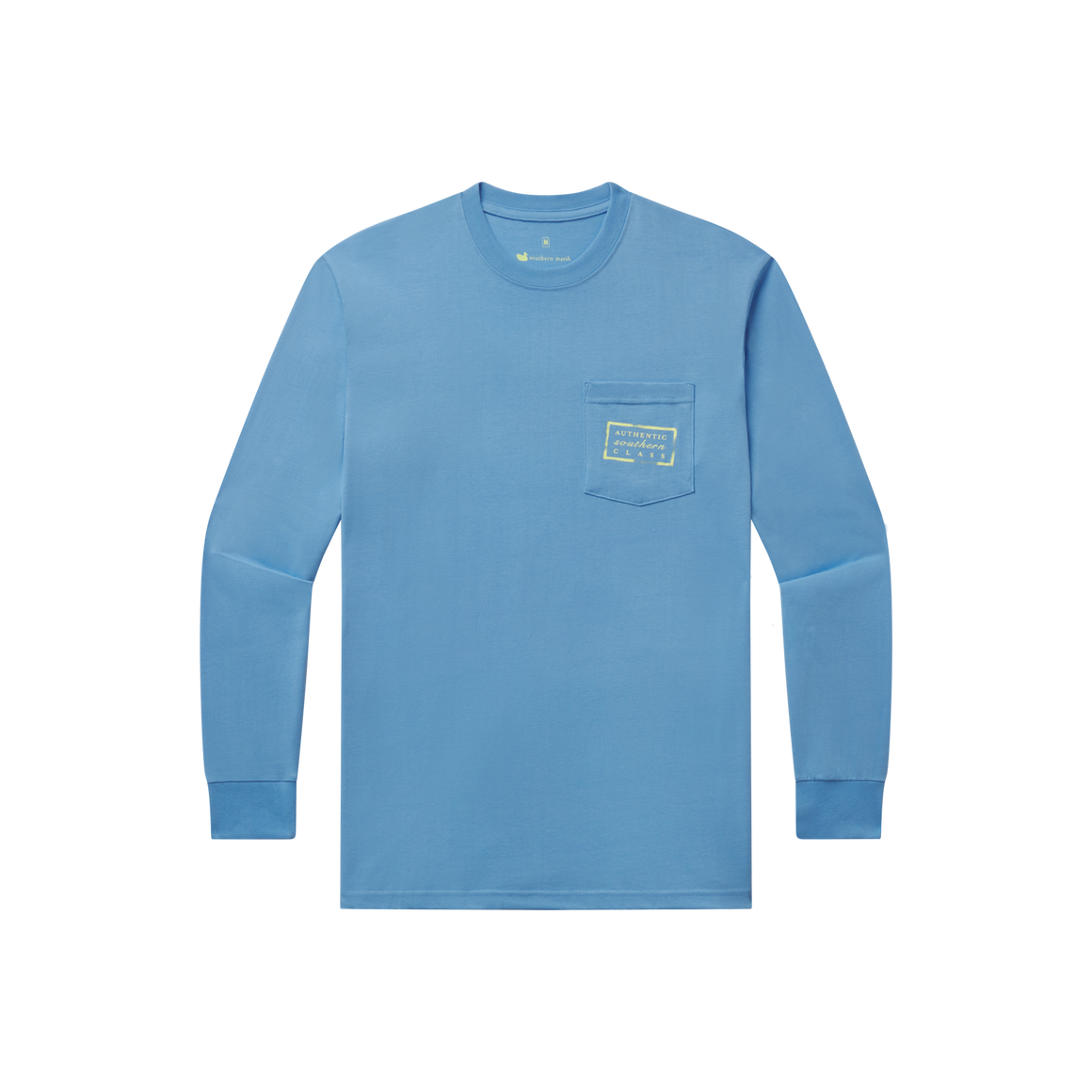 Breaker Blue | Authentic Vibrant Tee | Long Sleeve T-Shirt | Front