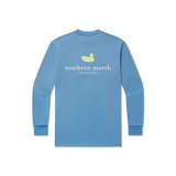 Breaker Blue | Authentic Vibrant Tee | Long Sleeve T-Shirt