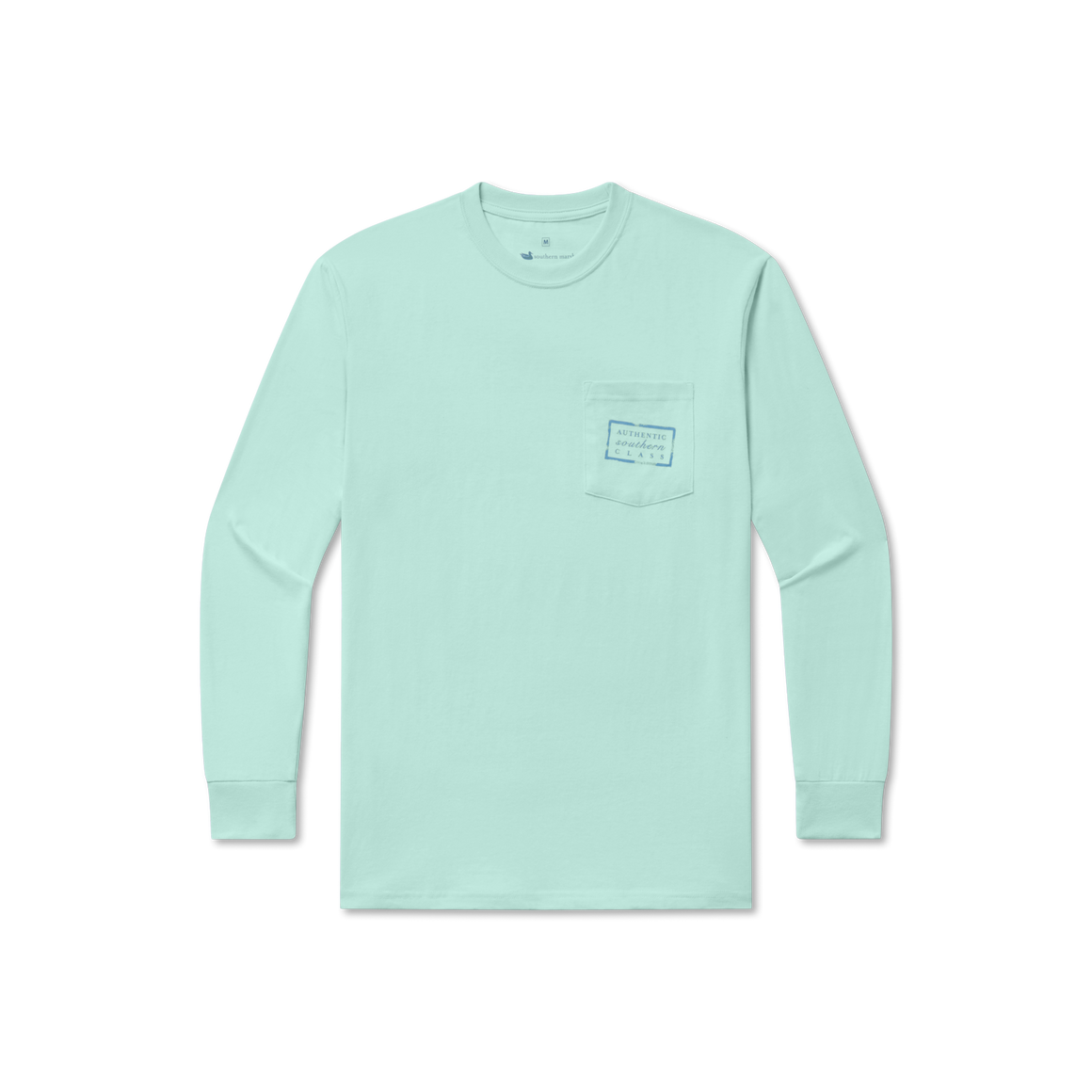 Ocean Green | Authentic Vibrant Tee | Long Sleeve T-Shirt | Front