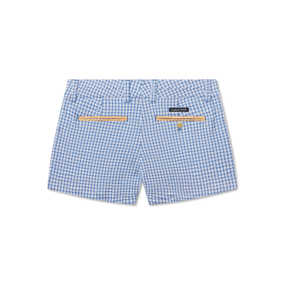 Royal Blue Gingham | Brighton Short | Gingham | Womens Shorts | Back