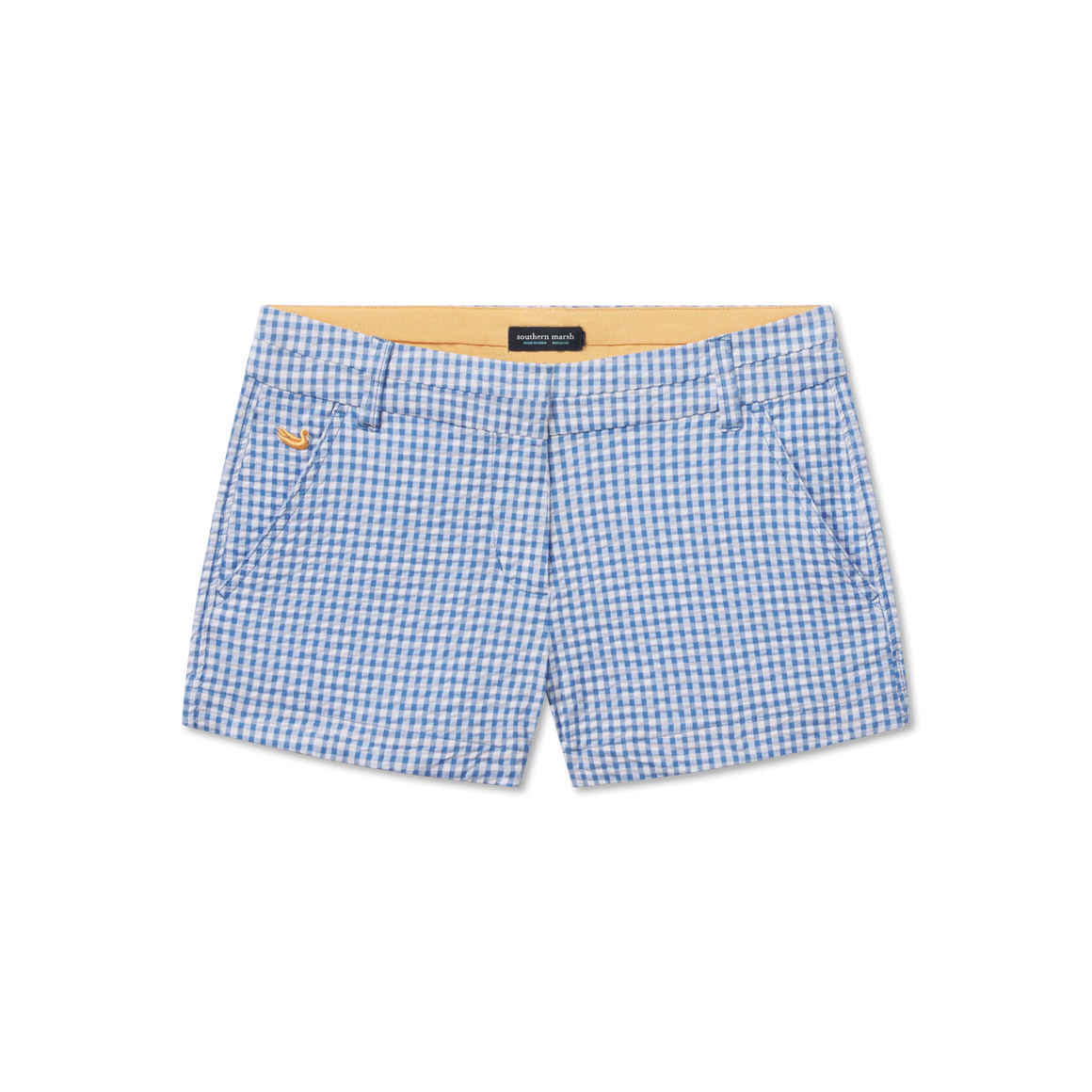 Royal Blue Gingham | Brighton Short | Gingham | Womens Shorts | Front