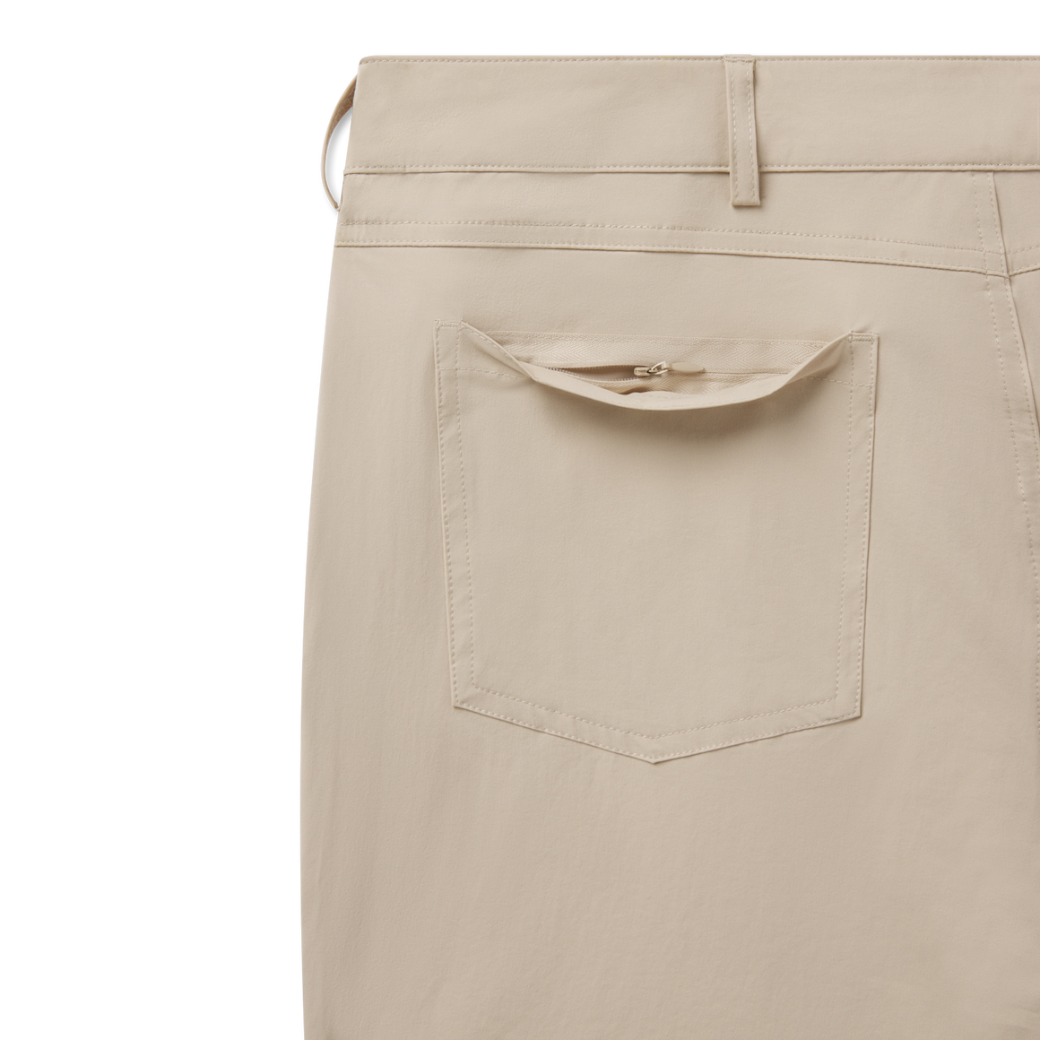 Audubon Tan | Pocket Zipper Detail