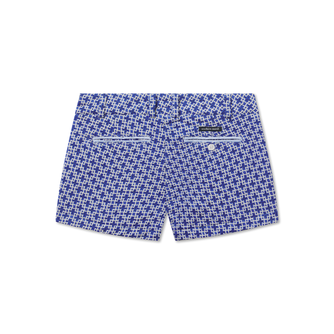Blue and White Marrakesh | Brighton Short | Marrakesh | Womens Shorts | Back