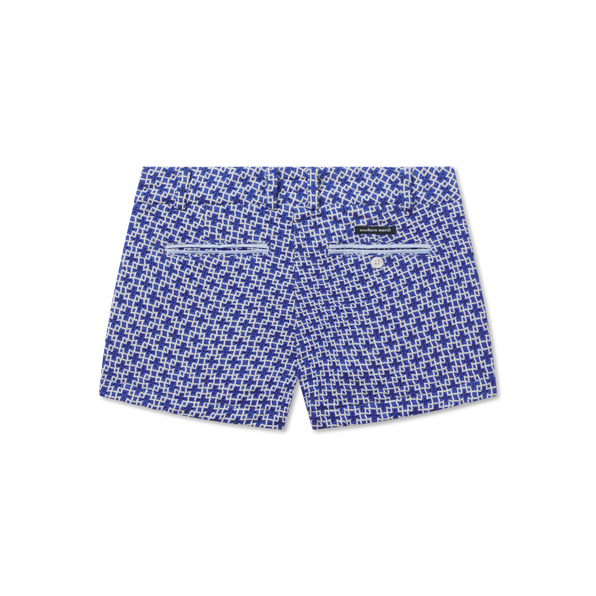 Blue and White Marrakesh | Brighton Short | Marrakesh | Womens Shorts | Back