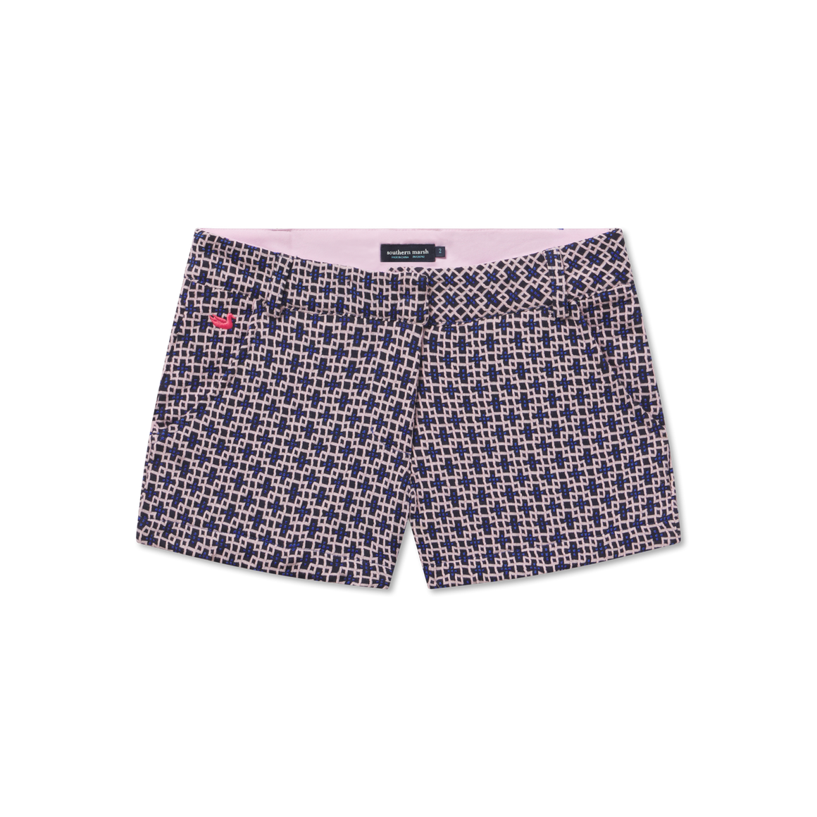 Navy and Pink Marrakesh | Brighton Short | Marrakesh | Womens Shorts