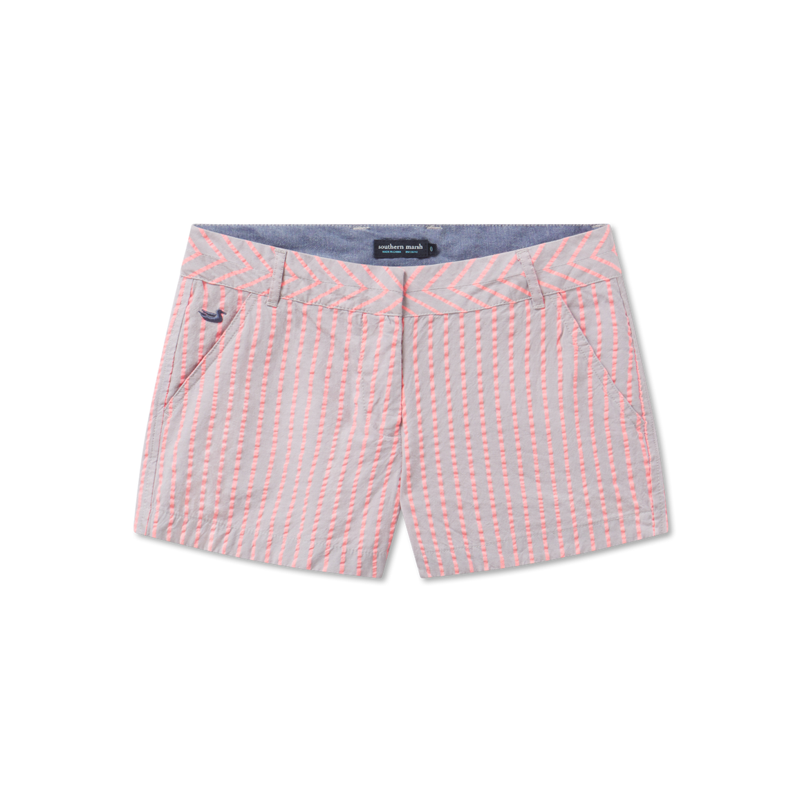 Gray and Neon Pink Stripe
