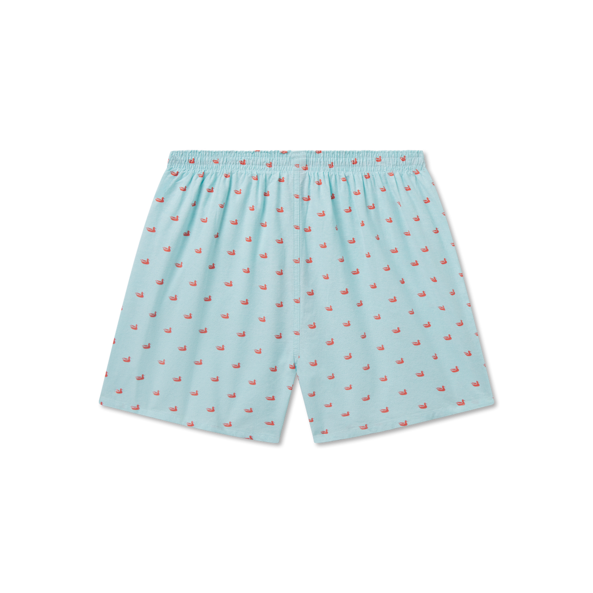 Antigua Blue with Coral Ducks | Back View