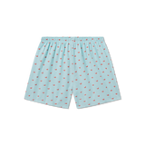 Antigua Blue with Coral Ducks | Back View