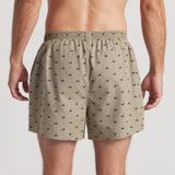 Dark Olive with Ducks | ON MODEL | BACK