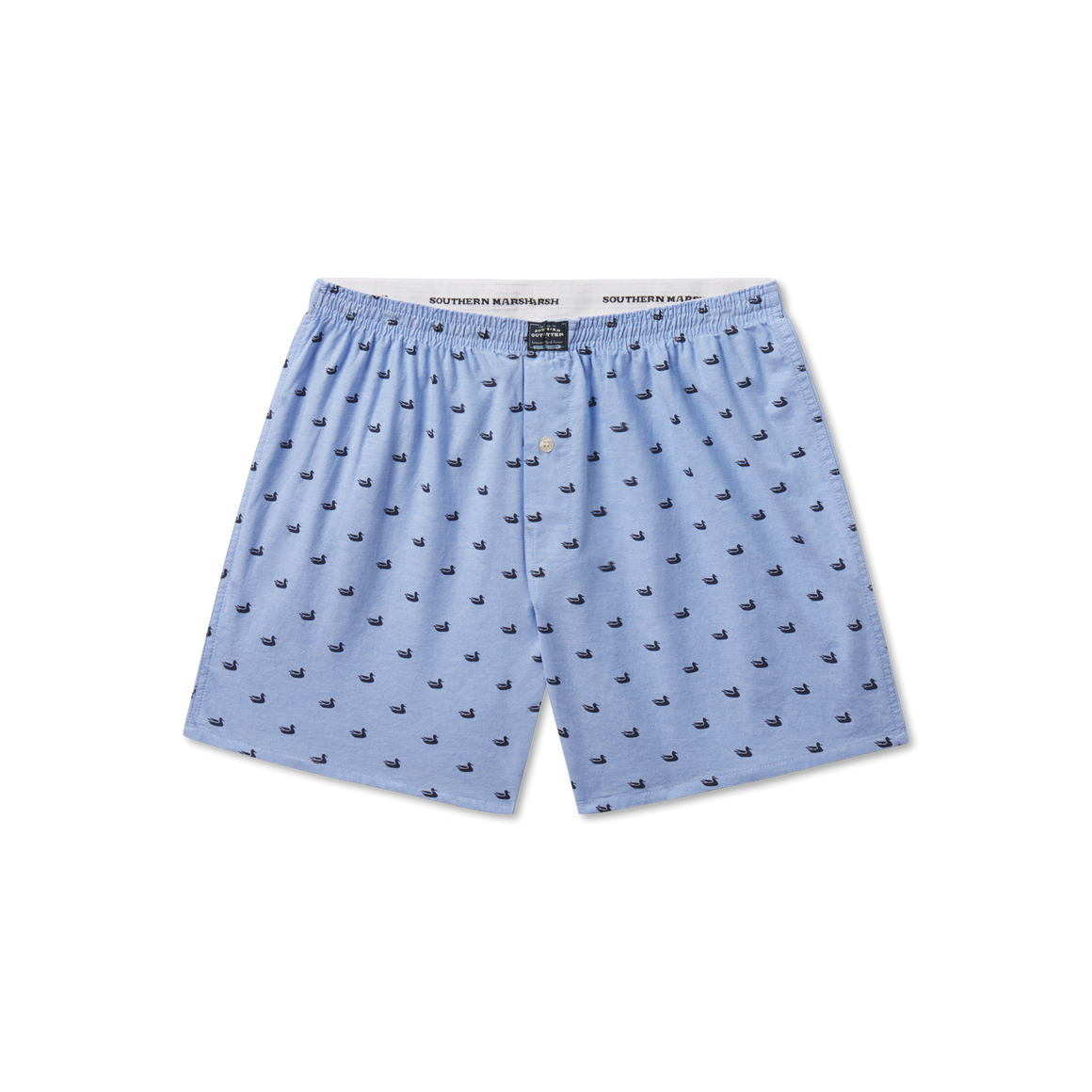 Light Blue with Navy Ducks