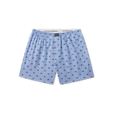 Light Blue with Navy Ducks