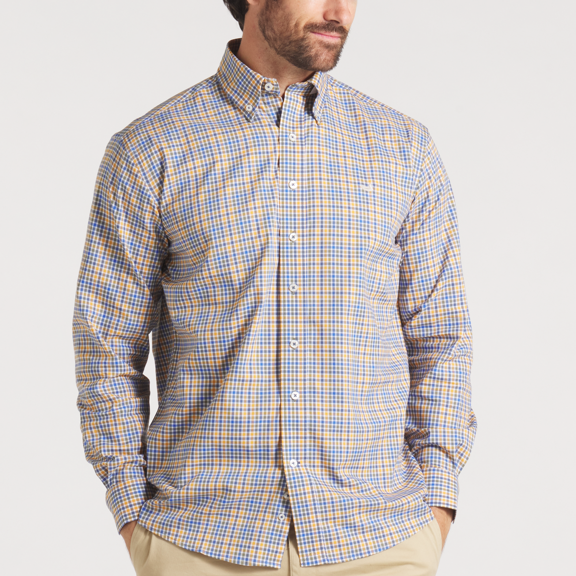Blue  & Field Khaki | ON MODEL FRONT 2