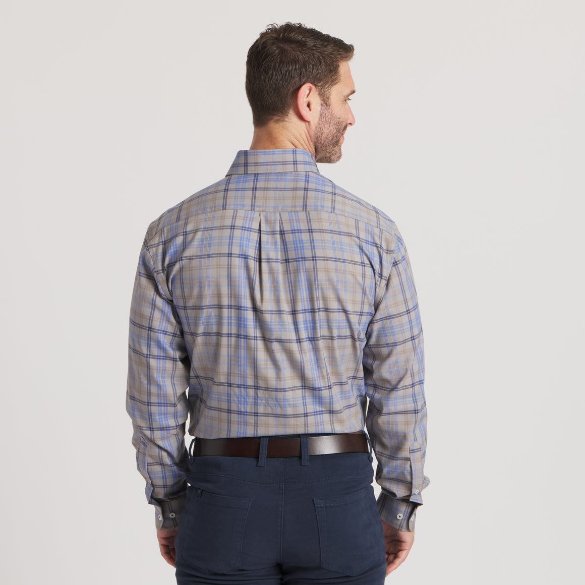 Light Gray & Royal Blue | On Model Back