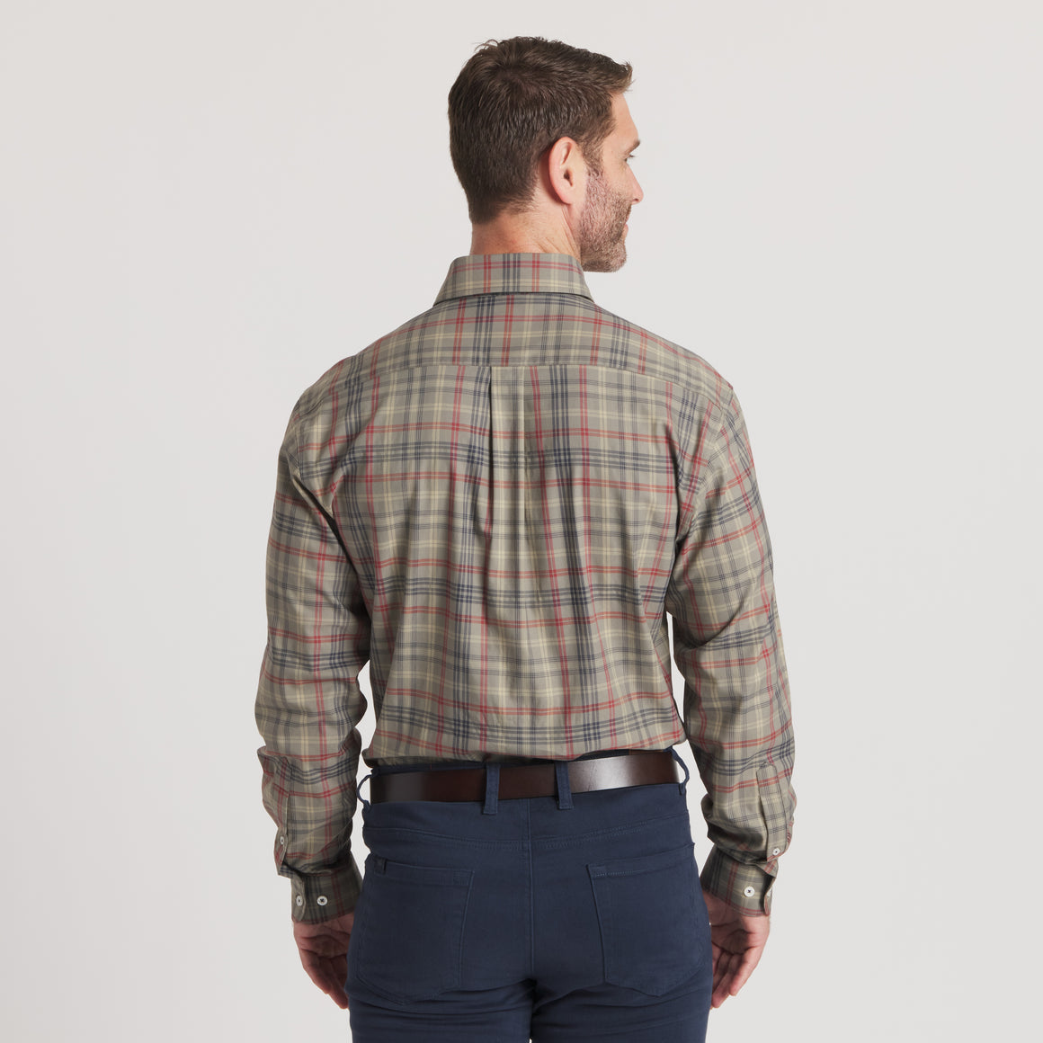 Sage &  Navy | On Model Back