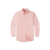 Peach Gingham | Brentwood Gingham Performance Dress Shirt | Front
