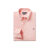 Peach Gingham | Brentwood Gingham Performance Dress Shirt