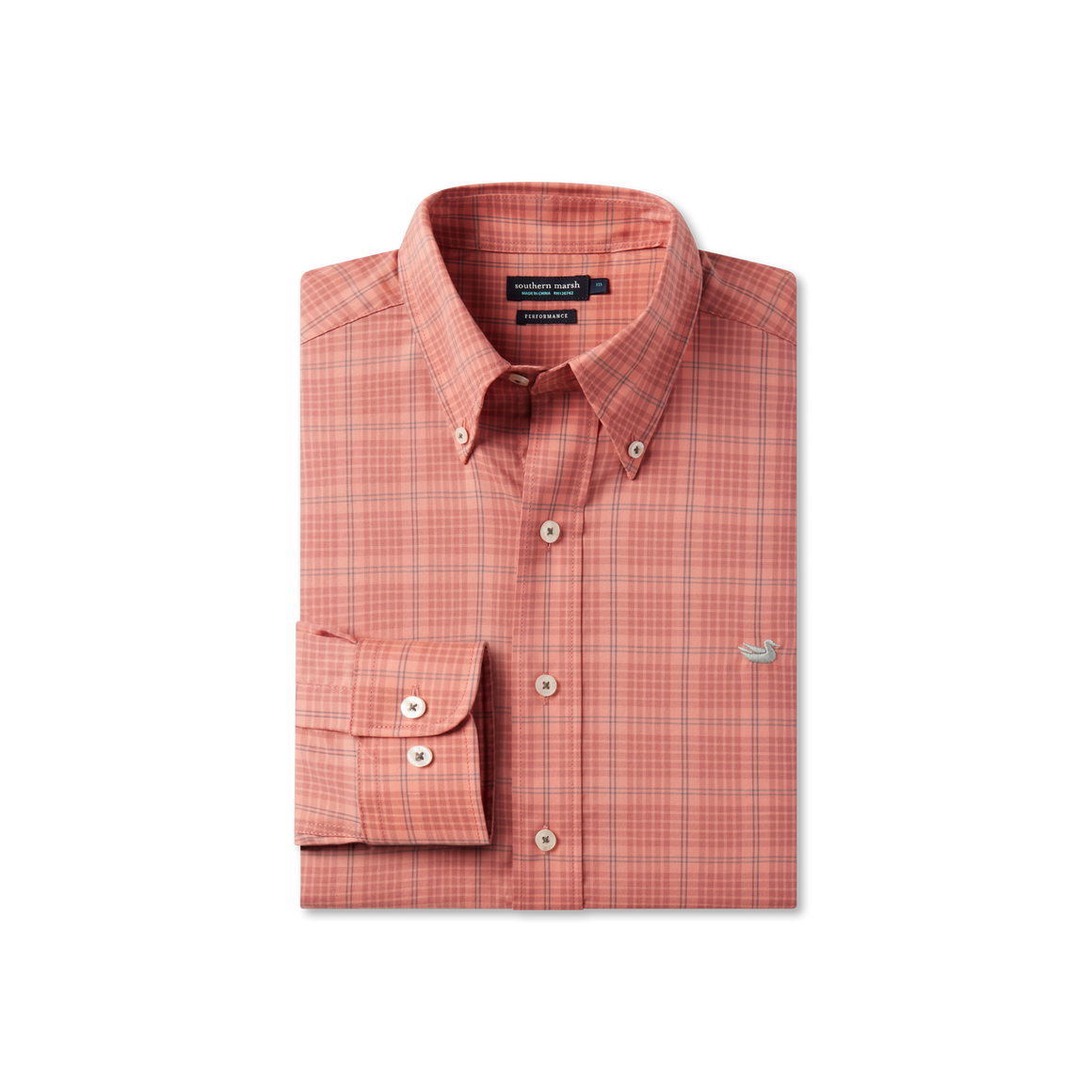 Peach  and  Burnt  Red| Fold