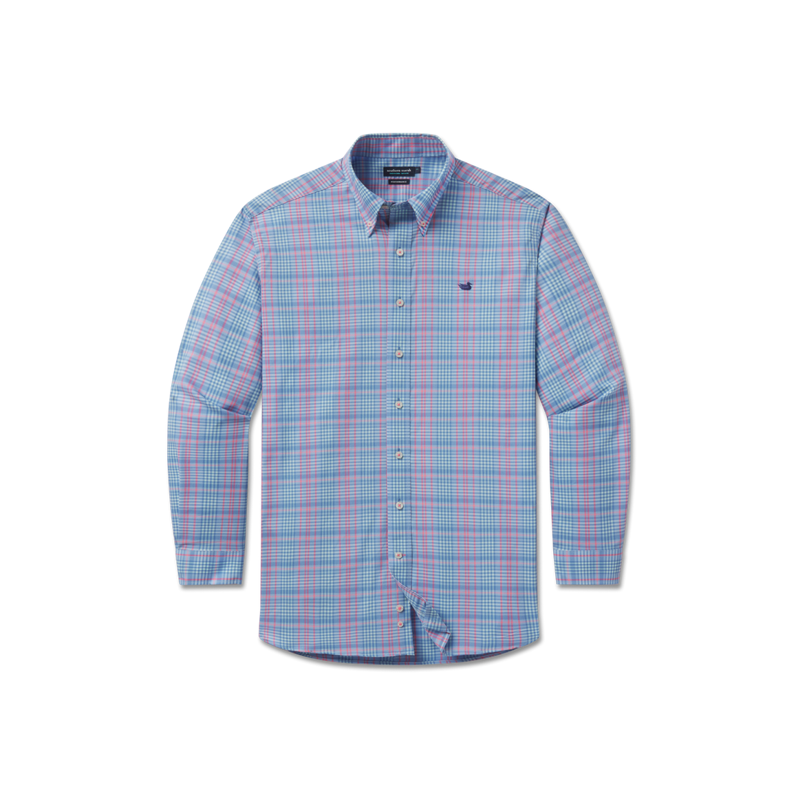 Blue with Coral | Front View