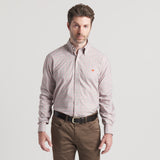 Burnt Taupe & Dark Olive Gingham | On Model | Front