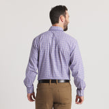 Purple & Yellow Gingham | On Model | Back