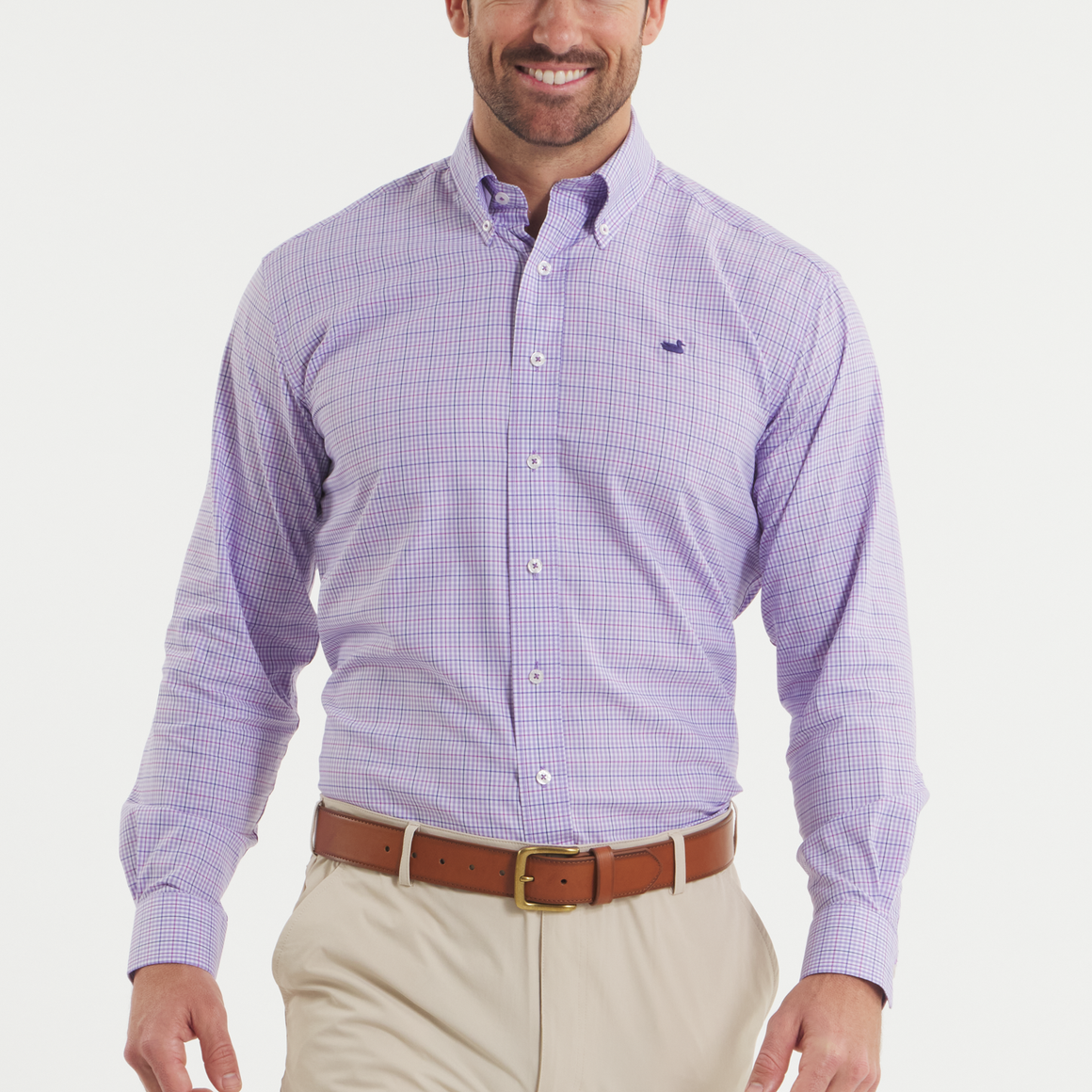 Wharf Purple & Wine | ON MODEL | FRONT