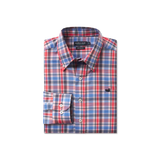 Navy & Red Plaid