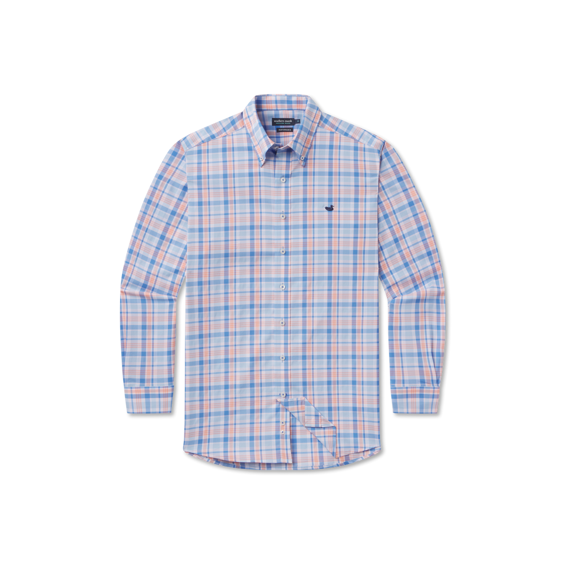 Royal & Orange Plaid | Front
